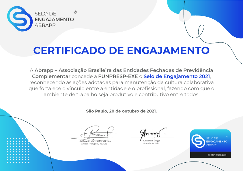 Selo de Engajamento - Abrapp